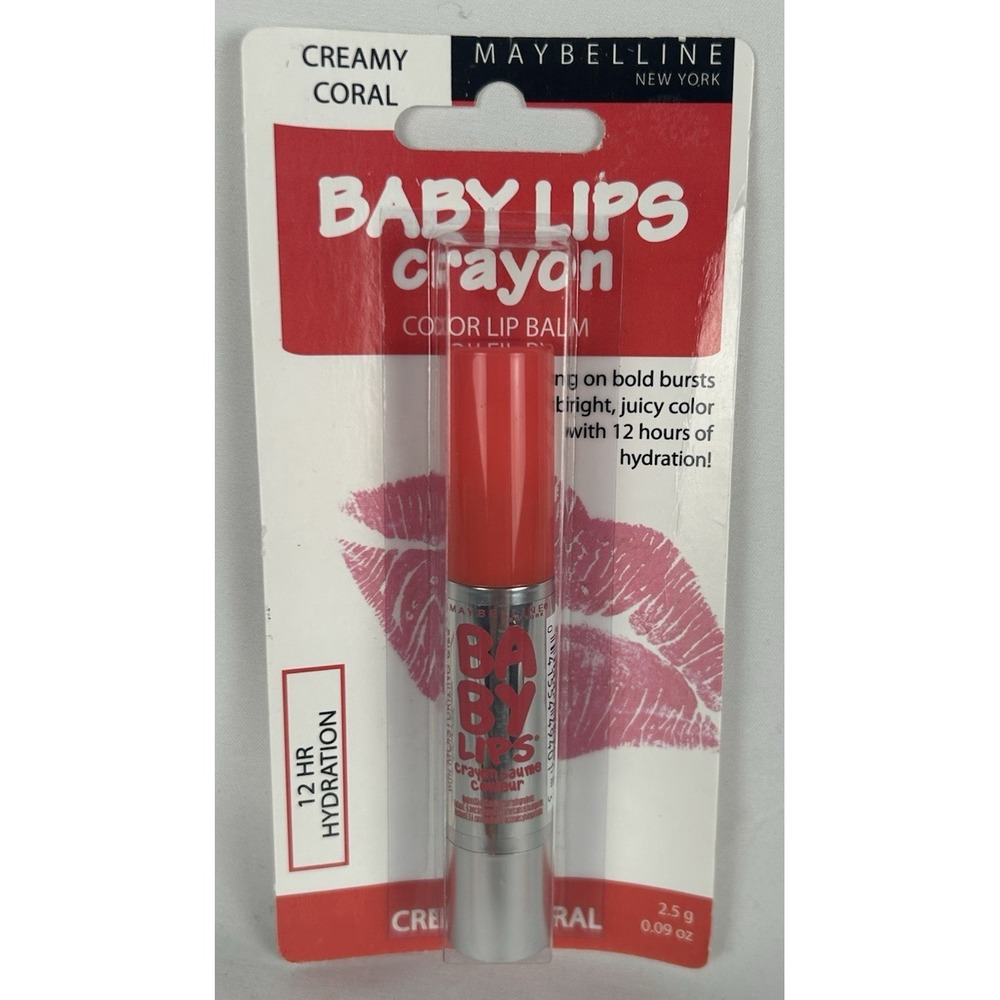 NEW Maybelline Baby Lips Crayon Lip Balm Creamy Coral